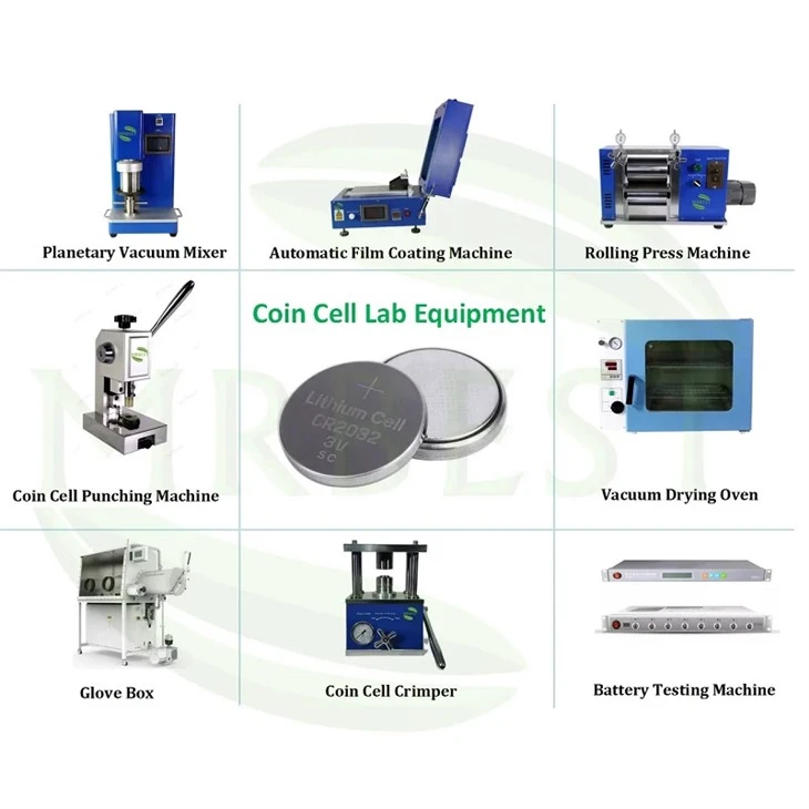 Myntcelle/knappcellebatteriforskningsutstyr for CR2032 CR2025 CR2016 myntcellelaboratoriemaskin